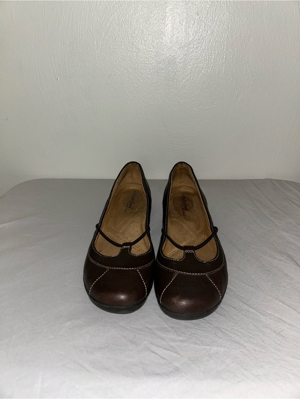 Naturalizer Dark Brown Mary Jane Flats with Strap